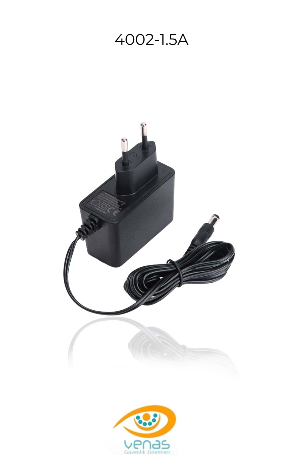 12V-1.5 AMPER PLASTİK SWİTCH ADAPTÖR