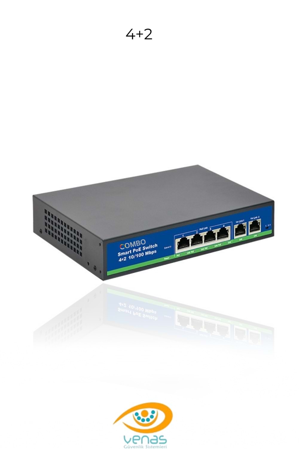 4 PORT COMBO SWITCH CM-0420-4+2