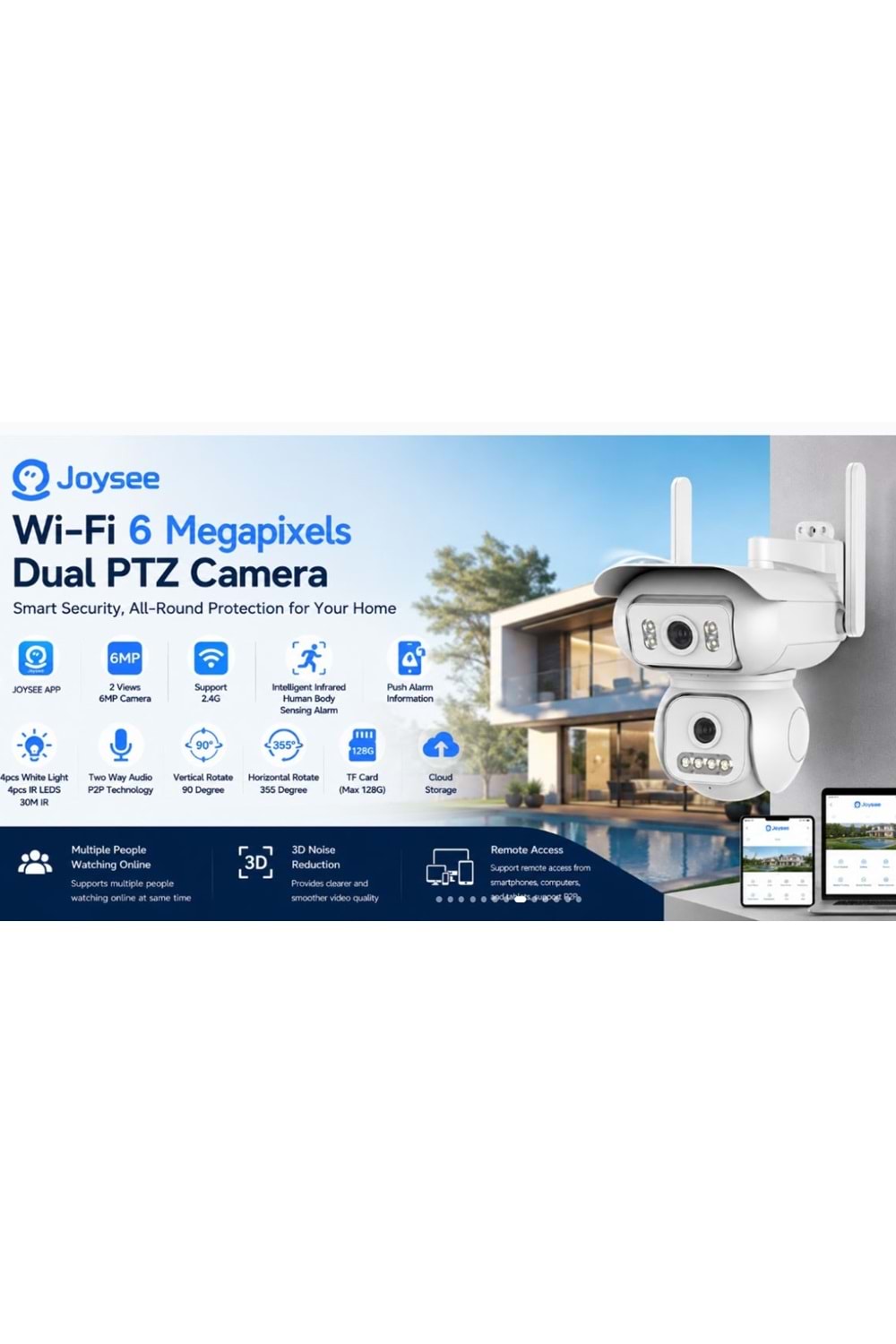 İP WIFI 2 LENS 6 MP JOYSEE JS-W2