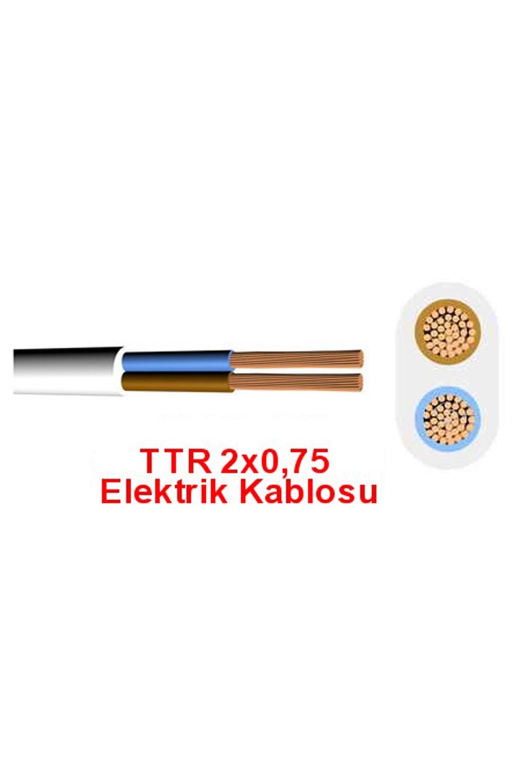 TTR ELEKTRİK KABLOSU 2X0,75