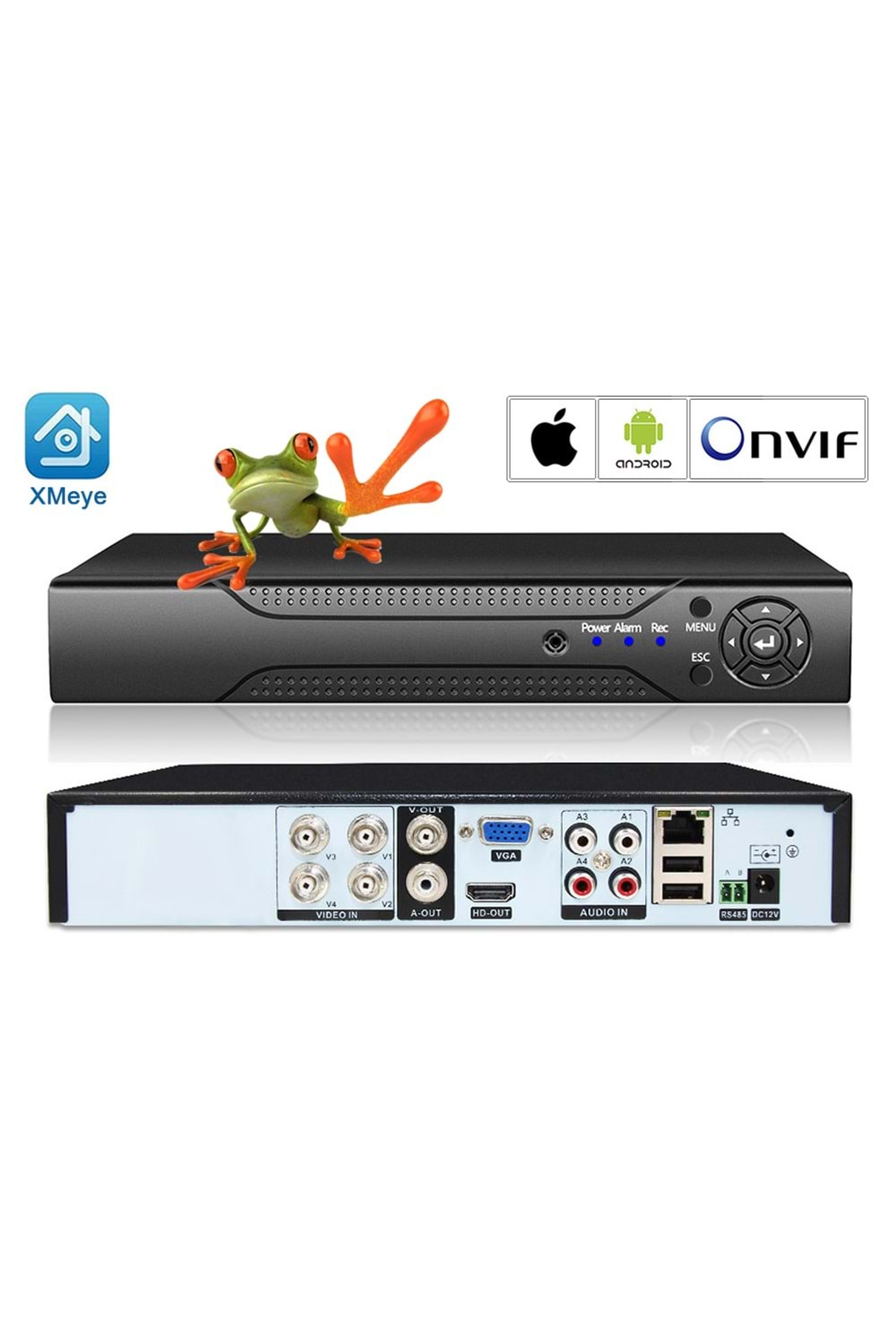 4 KANAL 5MP h.265+ AHD DVR VN-4004-U AHD