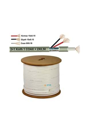 2+1 ECO 0.22 CCTV KABLO 500 Mt. Makara