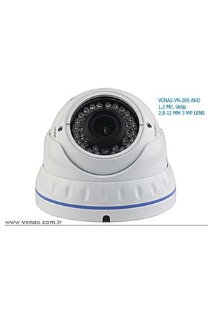 AHD 1,3MP DOME CAM 2.8-12M 22L VN-269AHD