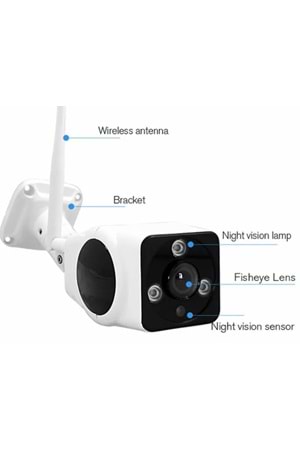 İP BULLET WIFI KAMERA 3MP V380 VN-50WF