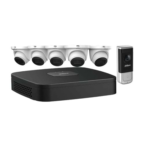 DAHUA 4 KANAL IP 4MP 6 SET-N484E62A WIFI