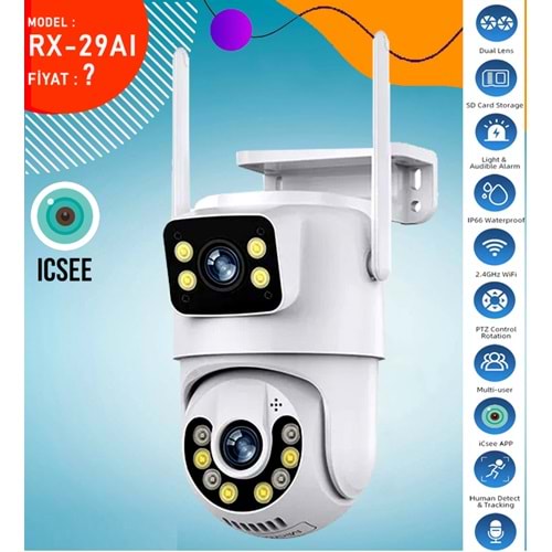İP WIFI ÇİFT LENS SPEEDOME 3MP+3MP RX-29AI