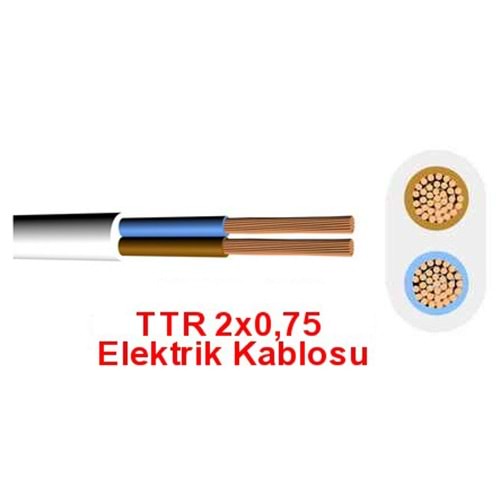 TTR ELEKTRİK KABLOSU 2X0,75