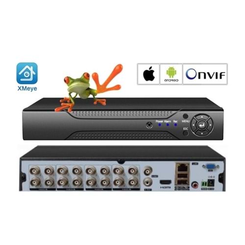 16 KANAL 5MP h.265+ AHD DVR VN-4016 AHD NT