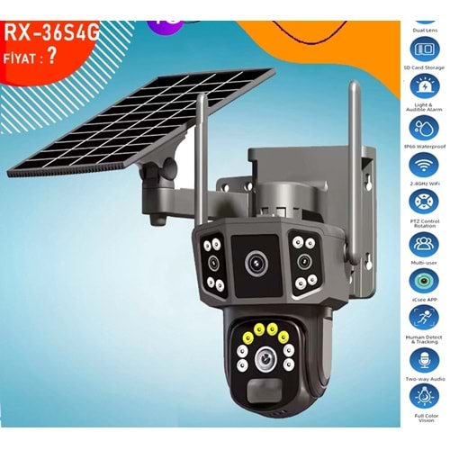 İP SOLAR SPEEDOME ÇIFT LENS 3MP+3MP RX-36S4G