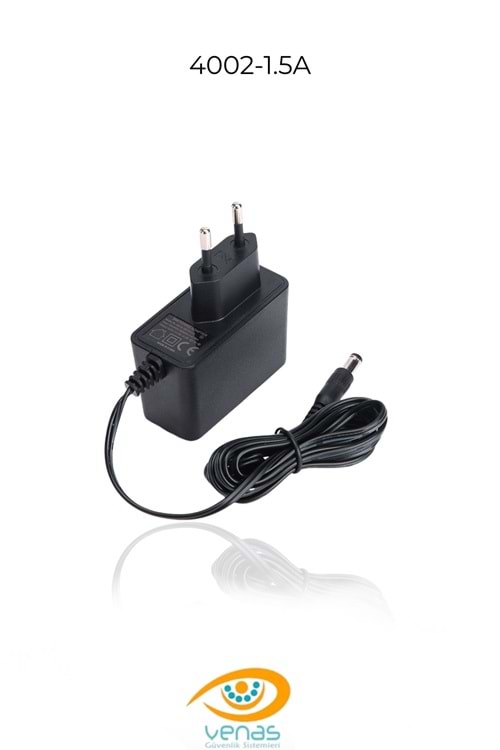 12V-1.5 AMPER PLASTİK SWİTCH ADAPTÖR