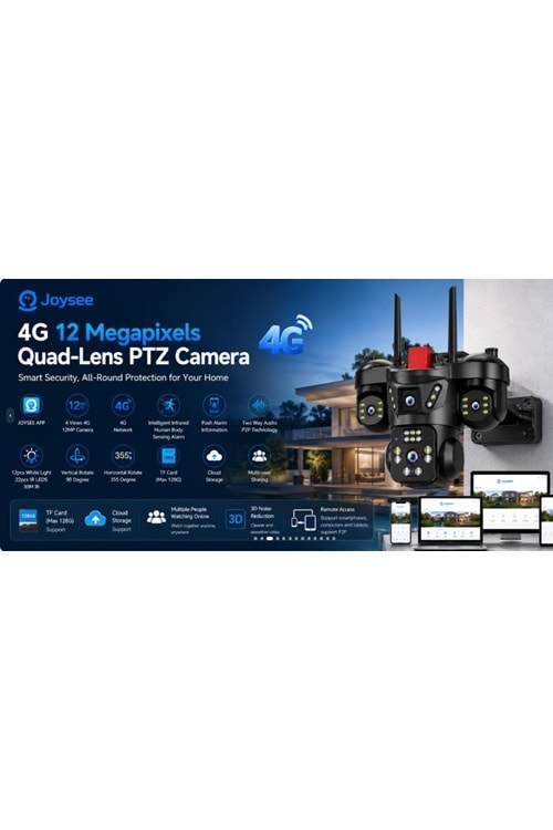 İP WIFI 4 LENS 12 MP JOYSEE JS-W4