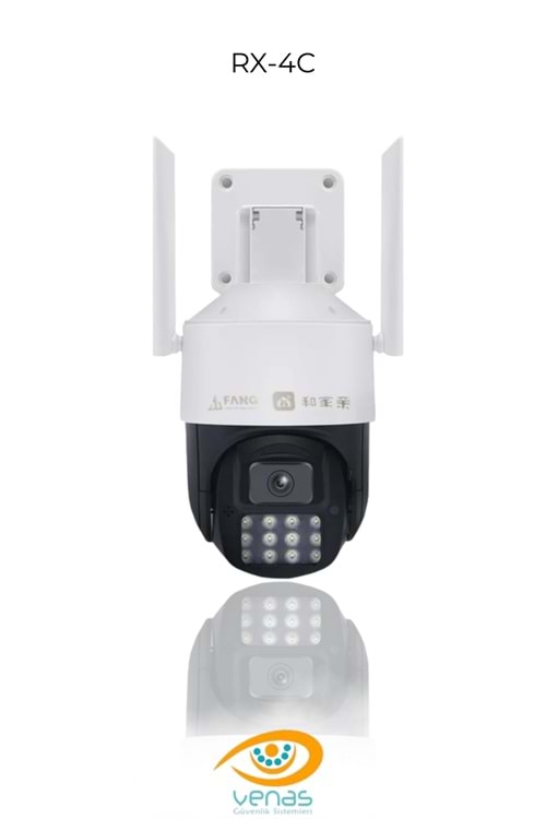 İP POE SPEEDOME CAM 4MP P/T 12 LED RX-4C